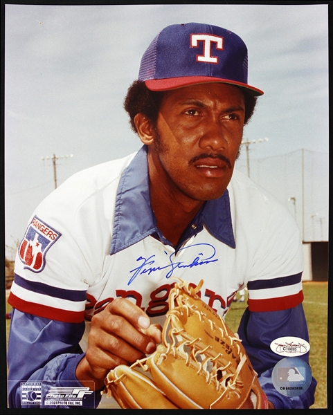 1974-1975, 1978-1981 Fergie Jenkins Texas Rangers Autographed 8x10 Photo (JSA)