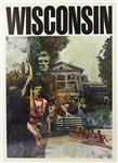 1960s College Football 20x 28 Portrait Posters Including Wisconsin, Purdue, Michigan and more (Lot of 10)