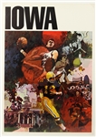 1960s College Football 20x 28 Portrait Posters Including Wisconsin, Purdue, Michigan and more (Lot of 10)