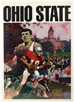 1960s College Football 20x 28 Portrait Posters Including Wisconsin, Purdue, Michigan and more (Lot of 10)