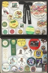 1890’s-2000’s Horse Racing Pinback Button, Ribbons, Lapel Pins, Keychains, Memorabilia and Medallions (333 Items)