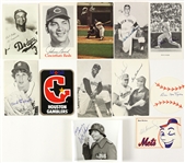 1920’s-1970’s Autographed 3x5 Baseball Photos and Entertainment Photo, Postcards, and Memorabilia (Lot of 12) (JSA)