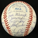 1991 Minnesota Twins World Series Champions Team Signed OAL Brown Baseball w/ 35 Signatures Including Kirby Puckett, Kent Hrbek, Tom Kelly & More (JSA)