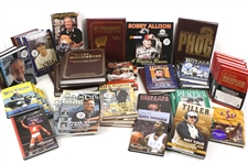 1990s-2000s Football, Baseball, and Basketball Signed Books Including Lou Boudreau, Crazylegs Hirsch, Ken Norton, and more (Lot of 44)(JSA)