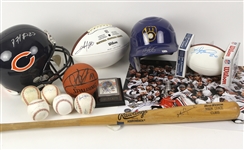 1940s-2000s Baseball, Basketball, and Football Signed Items Including Matt Gamel, Mark Grace and more (Lot of 14)(JSA)