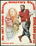 1977 Jackie Gleason Inverrary Classic Signed Program *JSA Full Letter*