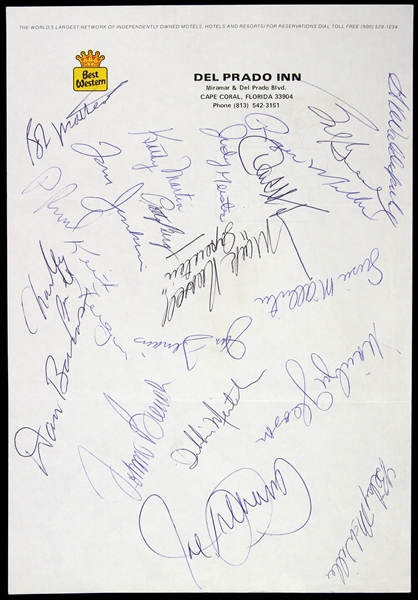 1950s-1970s PGA Golf, Football, Baseball Signed Stationary *JSA Full Letter*