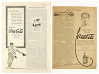 1915-1916 Eddie Collins & Joe Tinker Coca-Cola Advertisements 