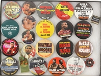 1960s-2000s Boxing Pinback Buttons, Keychains, and more (Lot of 100+)