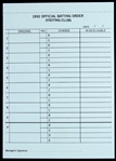 1992 Milwaukee Brewers County Stadium 6”x8” Unused Dug Out Lineup Card