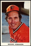 1955-1977 Brooks Robinson Baltimore Orioles Signed 3 1/2x 5 1/2 Trading Card (JSA)