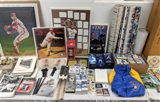 1950s- to present Baseball Memorabilia Collection (Lot of 500+) Including 1969 Seattle Pilots Milk Glasses Unopened Case