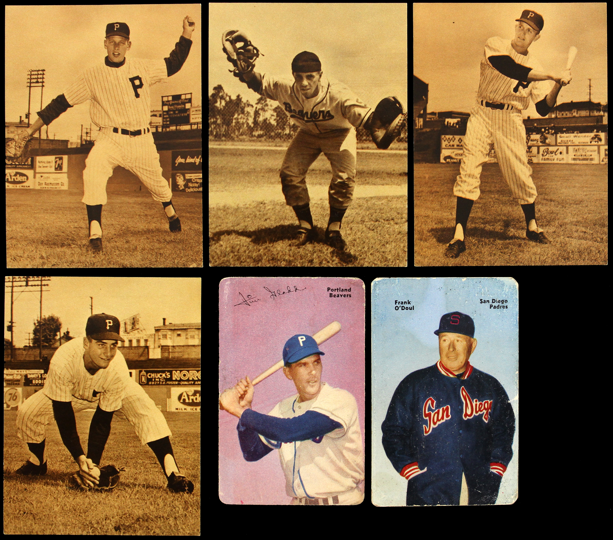 Lot Detail - 1950s-1960s Portland Beavers and San Diego Padres Trading ...