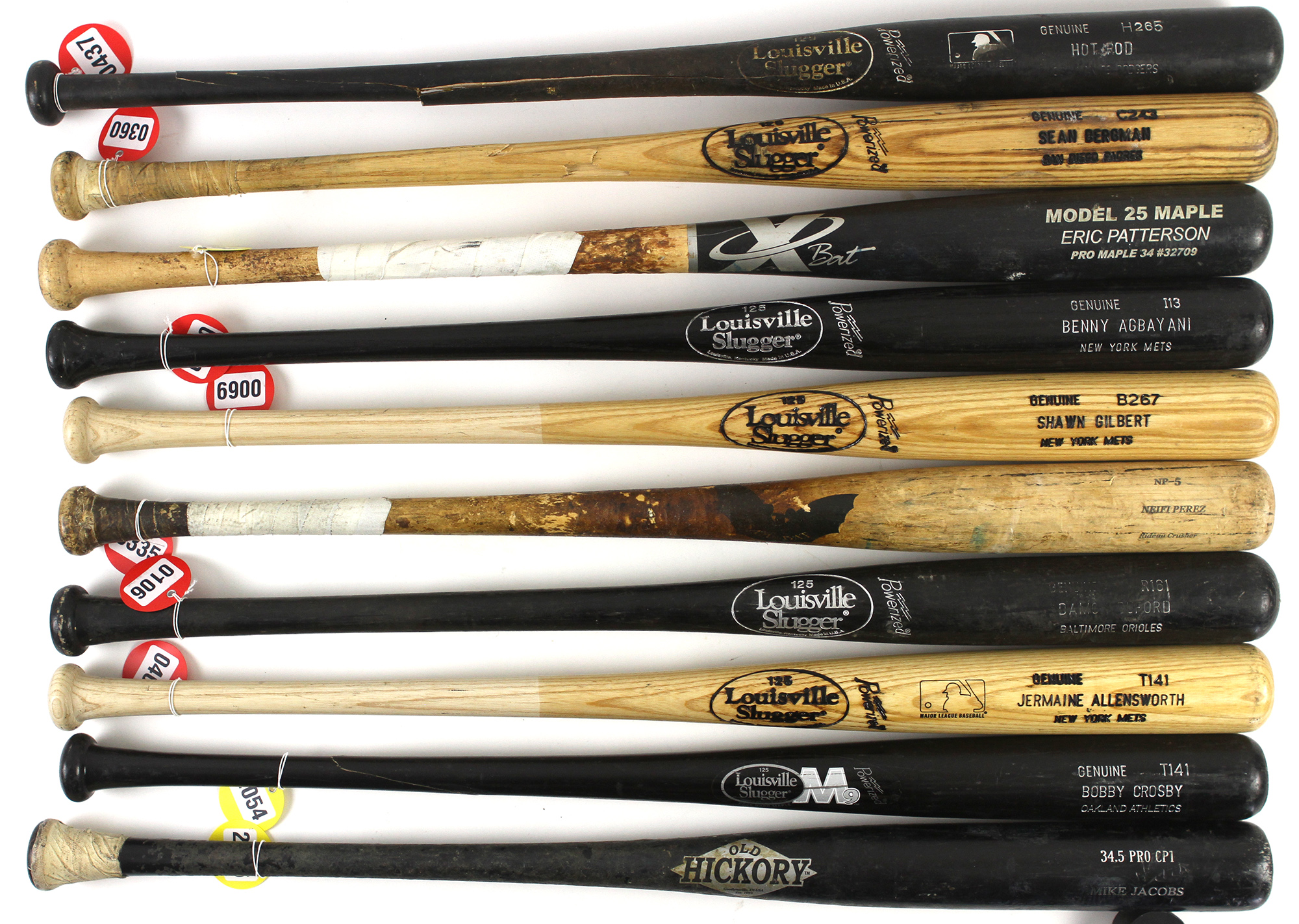 Lot Detail - 1993-2009 Professional Model Game Used Bat Collection ...