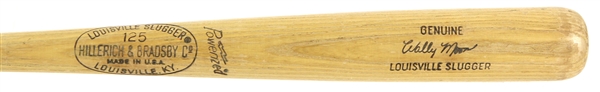 1973-1975 (Post Career) Wally Moon Los Angeles Dodgers H&B Louisville Slugger Professional Model Game Used Bat (MEARS LOA)