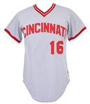 1981 Ron Oester Cincinnati Reds Game Worn Road Jersey (MEARS LOA)