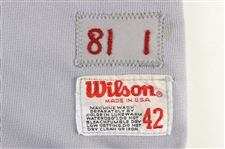 1981 Ron Oester Cincinnati Reds Game Worn Road Jersey (MEARS LOA)
