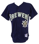 1995 Milwaukee Brewers #8 Alternate Jersey (MEARS LOA)