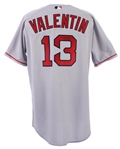 2001 John Valentin Boston Red Sox Signed Game Worn Road Jersey (MEARS LOA/JSA)