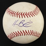 2007-14 Homer Bailey Cincinnati Reds Sigend OML Selig Baseball (MEARS LOA/JSA)