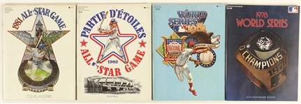 1978-82 World Series & All Star Game Program Collection - Lot of 4