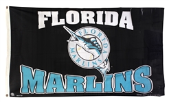 2006 Florida Marlins 34" x 58" Petco Park Flag Court Team Logo Flag (MEARS LOA/Padres Foundation Letter)