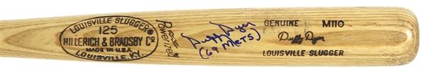 1977-79 Duffy Dyer Pirates/Expos Signed & Inscribed "69 Mets" H&B Louisville Slugger Professional Model Game Used Bat (MEARS LOA/JSA)