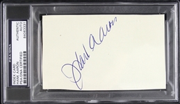 1954-1974 Hank Aaron Milwaukee Braves Signed 3"x 5" Index Card (PSA/DNA Slabbed)