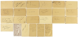 1940s-1960s Signed Postcards, Index Cards, and Photo Cards Including Andy Pafko, Bob Elliott, Ron Northey, and more (Lot of 75+)(JSA)