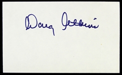 1955-1966 Doug Atkins Chicago Bears Signed 3"x 5" Index Card (JSA)