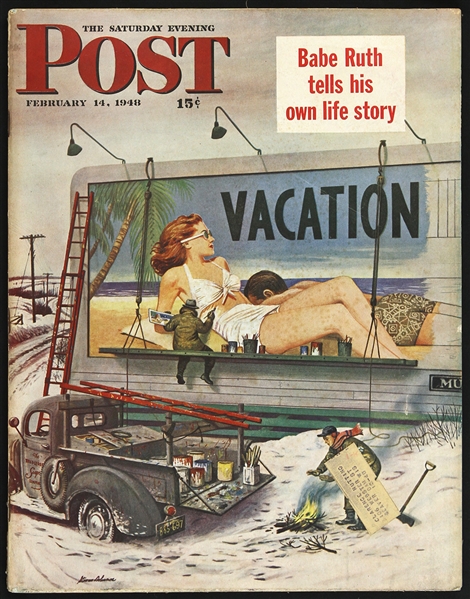 1948 "Babe Ruth Tells His Own Life Story" Post Magazine 