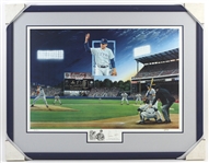 1990 Nolan Ryan Texas Rangers 300th Major League Victory Signed 30"x 39" Framed Print (JSA)