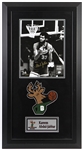 1969-1975 Kareem Abdul Jabbar Milwaukee Bucks Signed 19"x 36" Framed Photo (JSA)