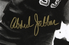 1969-1975 Kareem Abdul Jabbar Milwaukee Bucks Signed 19x 36 Framed Photo (JSA)