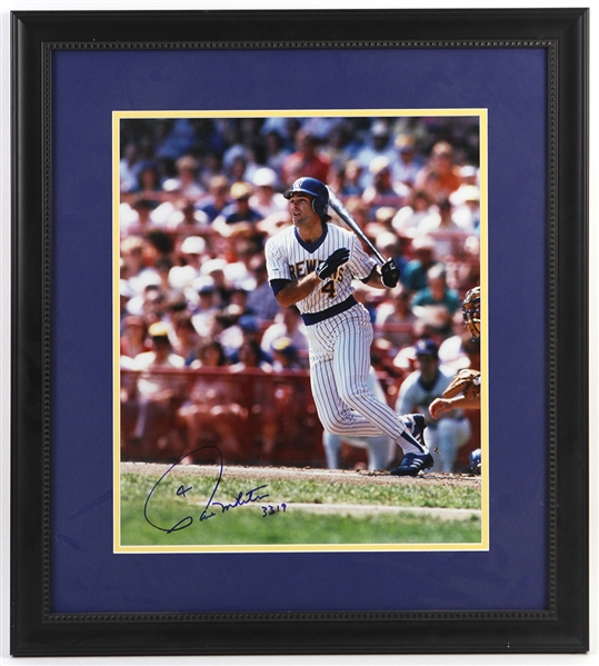 1978-1992 Paul Molitor Milwaukee Brewers Signed 24"x 27" Framed Photo (JSA)