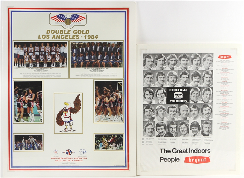 1980s-1990s Milwaukee Bucks, Chicago Bulls Posters and more (Lot of 24)