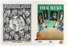 1980s-1990s Milwaukee Bucks, Chicago Bulls Posters and more (Lot of 24)