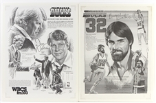 1980s-1990s Milwaukee Bucks, Chicago Bulls Posters and more (Lot of 24)