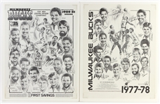 1980s-1990s Milwaukee Bucks, Chicago Bulls Posters and more (Lot of 24)