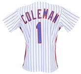 1992 Vince Coleman New York Mets Game Worn Home Jersey (MEARS LOA)