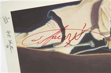 1990 Joe Frazier Signed 24x 28 Prints by Art Venti (JSA)