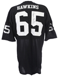 1963-68 Wayne Hawkins Oakland Raiders Signed Game Worn Home Jersey (MEARS A10/*JSA*)