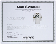 1962-63 circa Jerry Kramer Green Bay Packers Game Worn Road Jersey (MEARS A9/Jerry Kramer Letter)