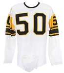 1962-63 John Reger Pittsburgh Steelers Game Worn Road Jersey (MEARS A10/Steelers COA)