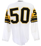 1962-63 John Reger Pittsburgh Steelers Game Worn Road Jersey (MEARS A10/Steelers COA)