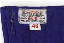 1950's-60's Blue Durene #44 Game Worn Football Jersey (MEARS LOA)