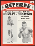 1964 Cassius Clay vs Sonny Liston Referee Magazine 