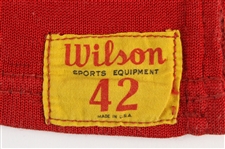 1950's Wilson Red/Silver #22 Game Worn Football Jersey (MEARS LOA)