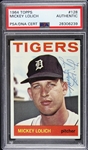 1964 Mickey Lolich Detroit Tigers Autographed Topps Trading Card (PSA/DNA Slabbed)