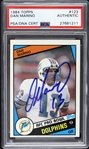 1984 Dan Marino Miami Dolphins Autographed Topps Trading Card (PSA/DNA Slabbed)